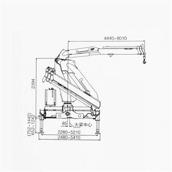 21 tona 8×4 kamionska dizalica s Cummins 8,9L motorom LHD ili RHD